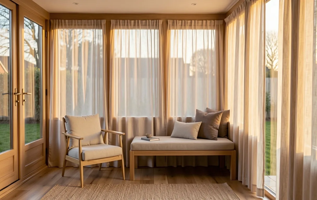 Serene morning light in a modern living space